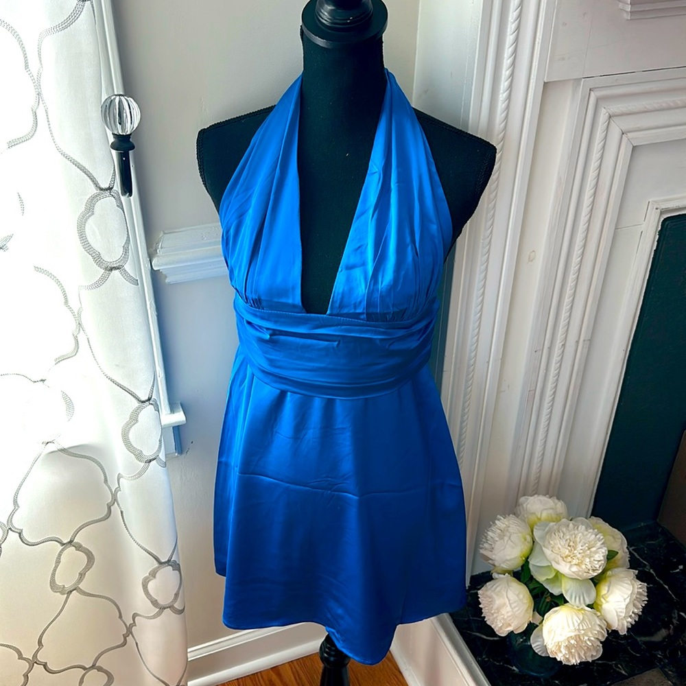 👗Royal Blue Mini-Dress